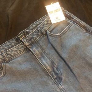 Forever 21 ankle jeans with zippers down the sides